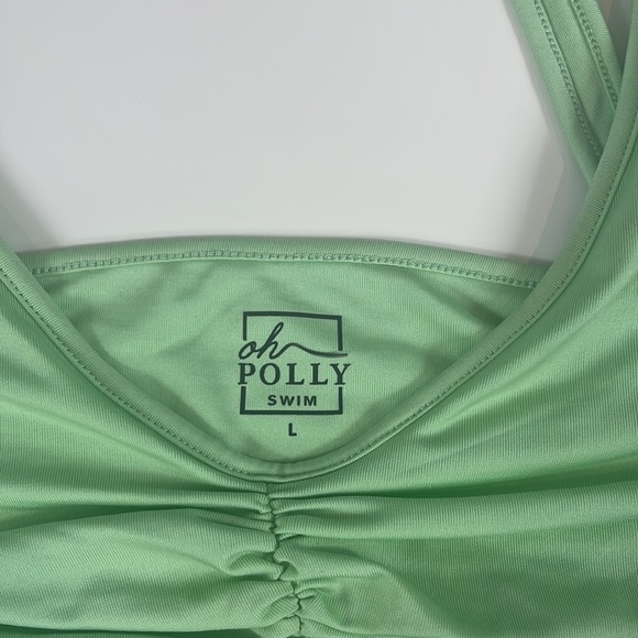 Ohpolly mint ruched scoop neck bikini top 🌱 - Picture 3 of 6